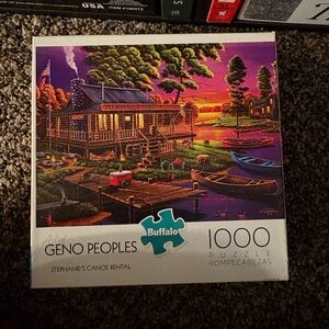 Buffalo David Bitton Geno Peoples Puzzle - Vibrant Sunset Scene